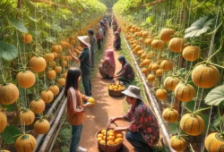 Nikmati Keseruan Petik Melon Golden Inthanon Langsung dari Pohon di Malang, Buahnya Kecil dan Manis