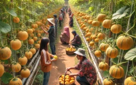 Nikmati Keseruan Petik Melon Golden Inthanon Langsung dari Pohon di Malang, Buahnya Kecil dan Manis